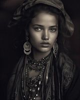 Portrait d'art "Fille berbère"