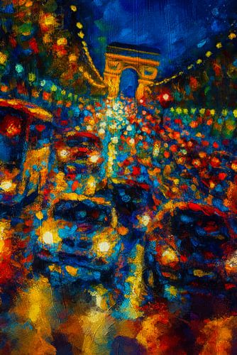 Een zee van licht op de Champs-Élysées