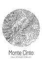 Monte Cinto | Kaart Topografie (Minimaal) van ViaMapia thumbnail