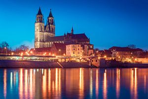 Magdeburger Dom am Abend