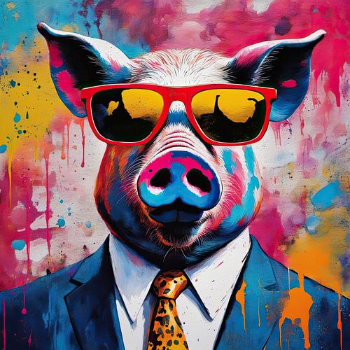Malerei Schwein 05.25