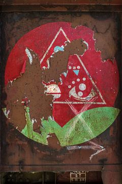 Corroded symbol.