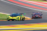 2 Lamborghini's in der Eau Rouge-Kurve in Spa-Francorchamps