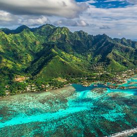 Luftaufnahme von Moorea von Ralf van de Veerdonk