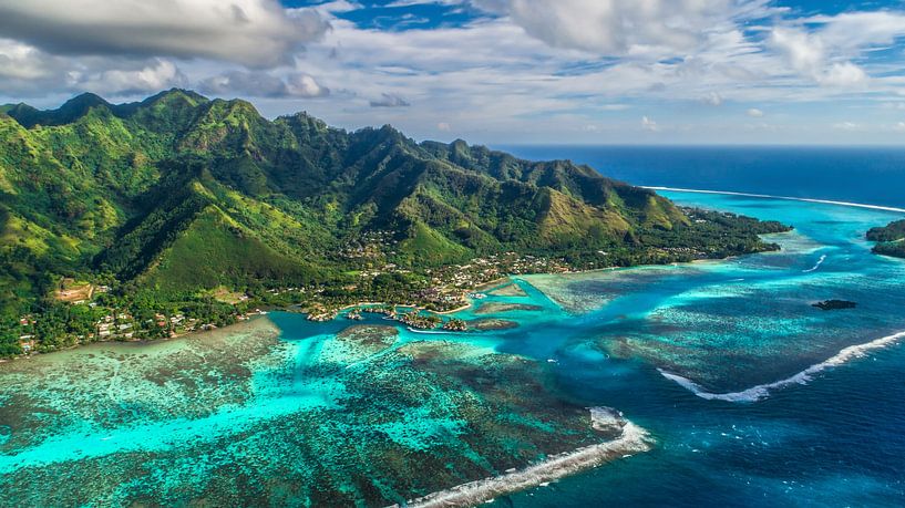 Luchtfoto Moorea van Ralf van de Veerdonk