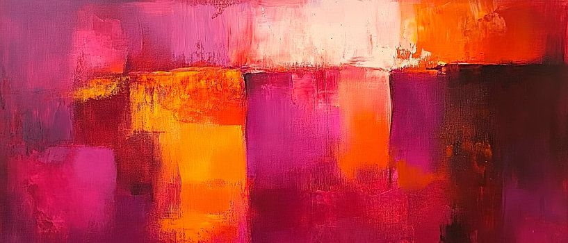Play of colours in warm tones by Poster Art Shop
