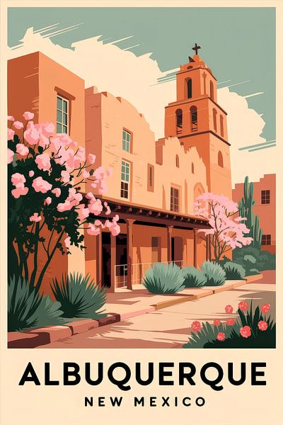 Albuquerque, New Mexico Vintage Travel Poster by Poster Art Shop
