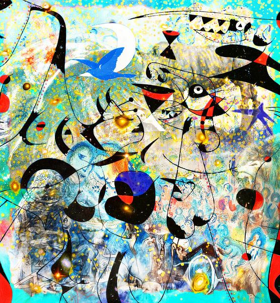 Art Party met Chagall, Magritte, Rothko, Miro, Matta, Brandt en Zanolino van Giovani Zanolino
