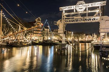 Dordrecht in kerstsferen (Kuijpershaven) van Lizanne van Spanje