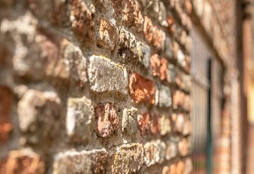 Close-up oude muur