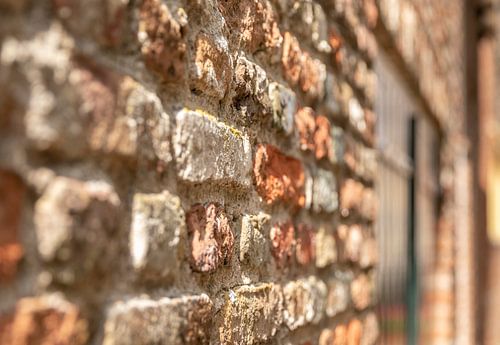 Close-up oude muur