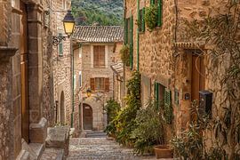 Old Town Lane in the village of Fornalutx, Mallorca by Christian Müringer