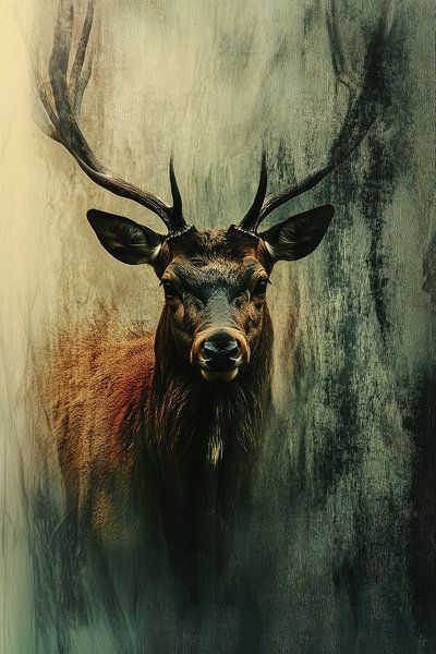 Autumn Deer Portrait by ByNoukk