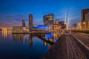 Skyline Rotterdam - Blue Hour sur Dick van Duijn