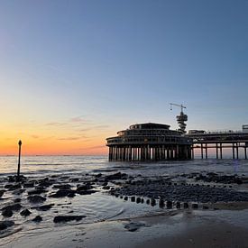 Scheveningen Anlegestelle Den Haag Sonnenuntergang von TheXclusive Art