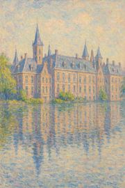 Impressionist Binnenhof Reflections – The Hague in Gentle Light by Travel Shop