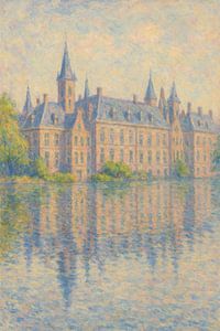 Impressionist Binnenhof Reflections – The Hague in Gentle Light