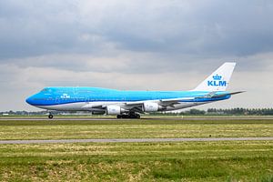 KLM Boeing 747-400 "City of Tokyo" auf der Polderbaan.