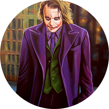 Heath Ledger as The Joker Schilderij van Paul Meijering