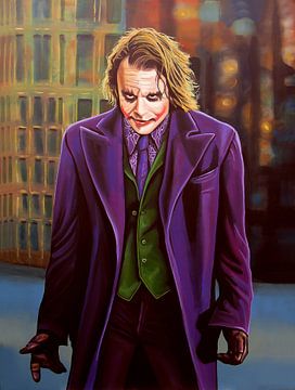 Heath Ledger as The Joker Schilderij