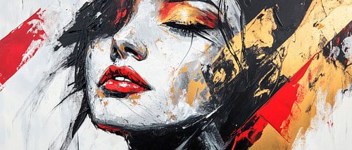 Fascination of colours: Portrait of a woman