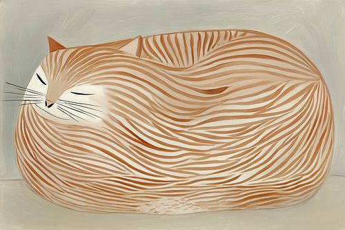 Dikke kat figuratief