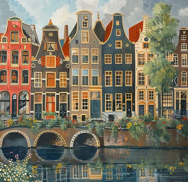 Amsterdam | Amsterdam Malerei von Kunst Laune