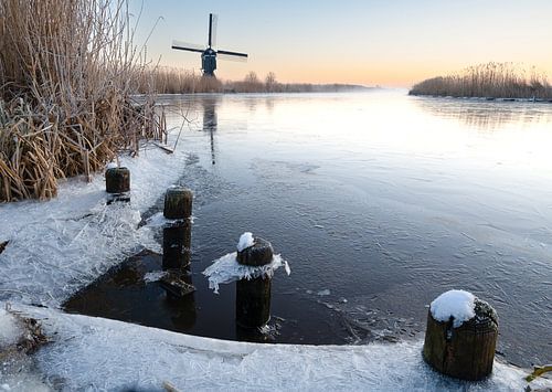 Broekmolen bij streefkerk van Hans Goudriaan