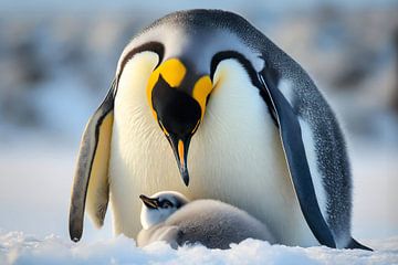 Emperor penguin by Uwe Merkel
