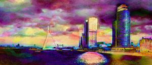 Rotterdam reflectie Vibrant von Frans Jonker