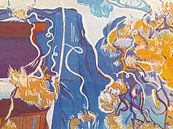 Foliage in blue and yellow by Nop Briex thumbnail