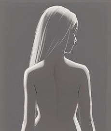 Nackt mit Lichtfall von Blickfänger Gemälde