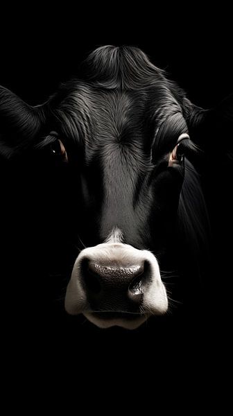 Cow black by KoeBoe