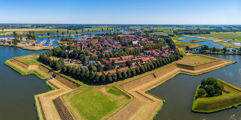 Heusden Vesting vanuit de lucht van Paul van Baardwijk