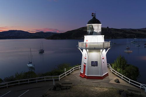 Lighthouse in the bay of Akaroa, New Zealand by Markus Lange