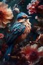 Vogel tussen kleurrijke bloemen van But First Framing thumbnail