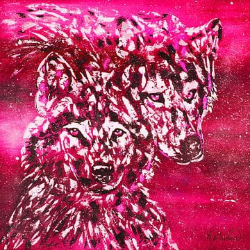Fuchsia Winterwolf von Kathleen Artist Fine Art