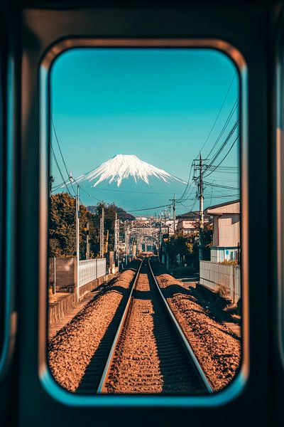 Zugblick auf den Fuji von Poster Art Shop