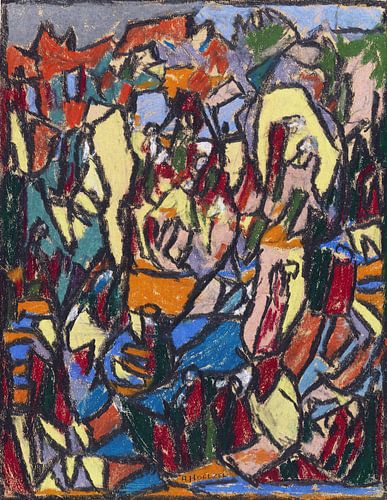 Levendig landschap, ADOLF HÖLZEL, rond 1925