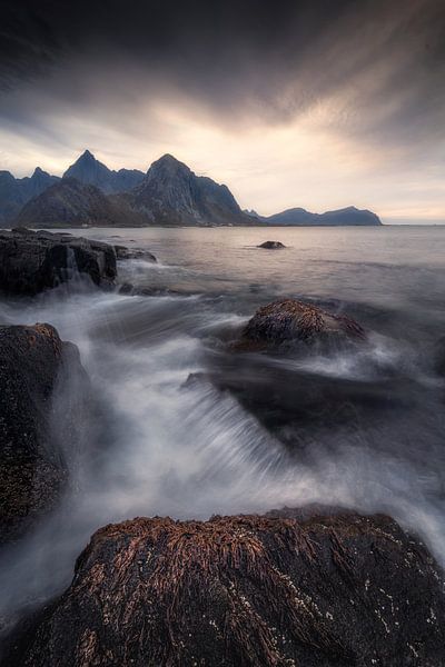 Lofoten Strand von Frans van der Boom