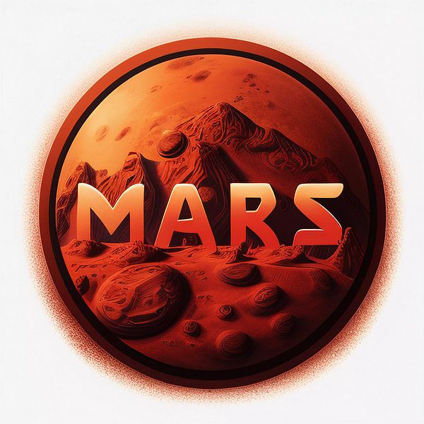 Illuminated Mars by Vythryd Arts
