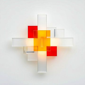 Hedendaagse structuren - toekomstgerichte transparantie van Klaus Tesching - Art-AI