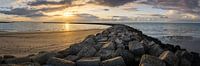 Zonsondergang bij de Brouwersdam