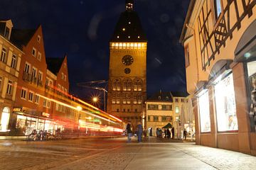 Maximilianstraße und Altpörtel in Speyer, Rheinland-Pfalz von Udo Herrmann