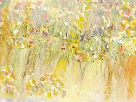 yellow flower bokeh by Claudia Gründler