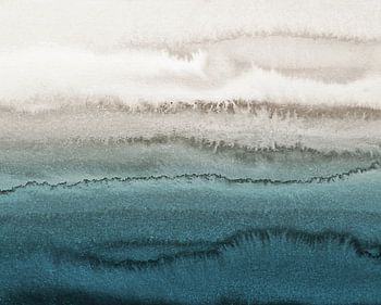 Innerhalb der Gezeiten krachende Wellen