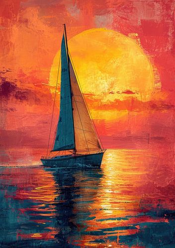 Zeilboot Zee Maritiem Maan Scheepvaart