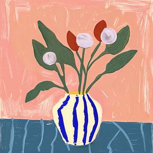 Op Henri Matisse geïnspireerde vaas