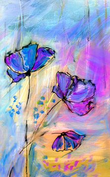 Flower Trio by Claudia Gründler