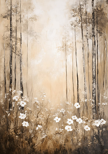 Strauß weißer Blumen